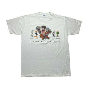 vintage looney tunes t shirt 90s Size large 1993 Single Stitched